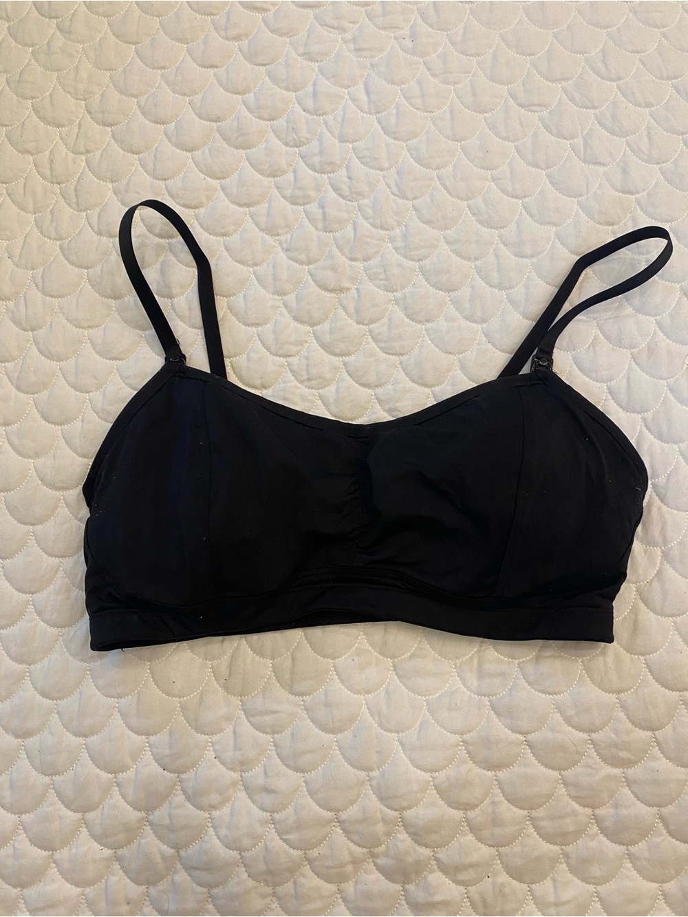 Motherhood Black Nursing Bra Large